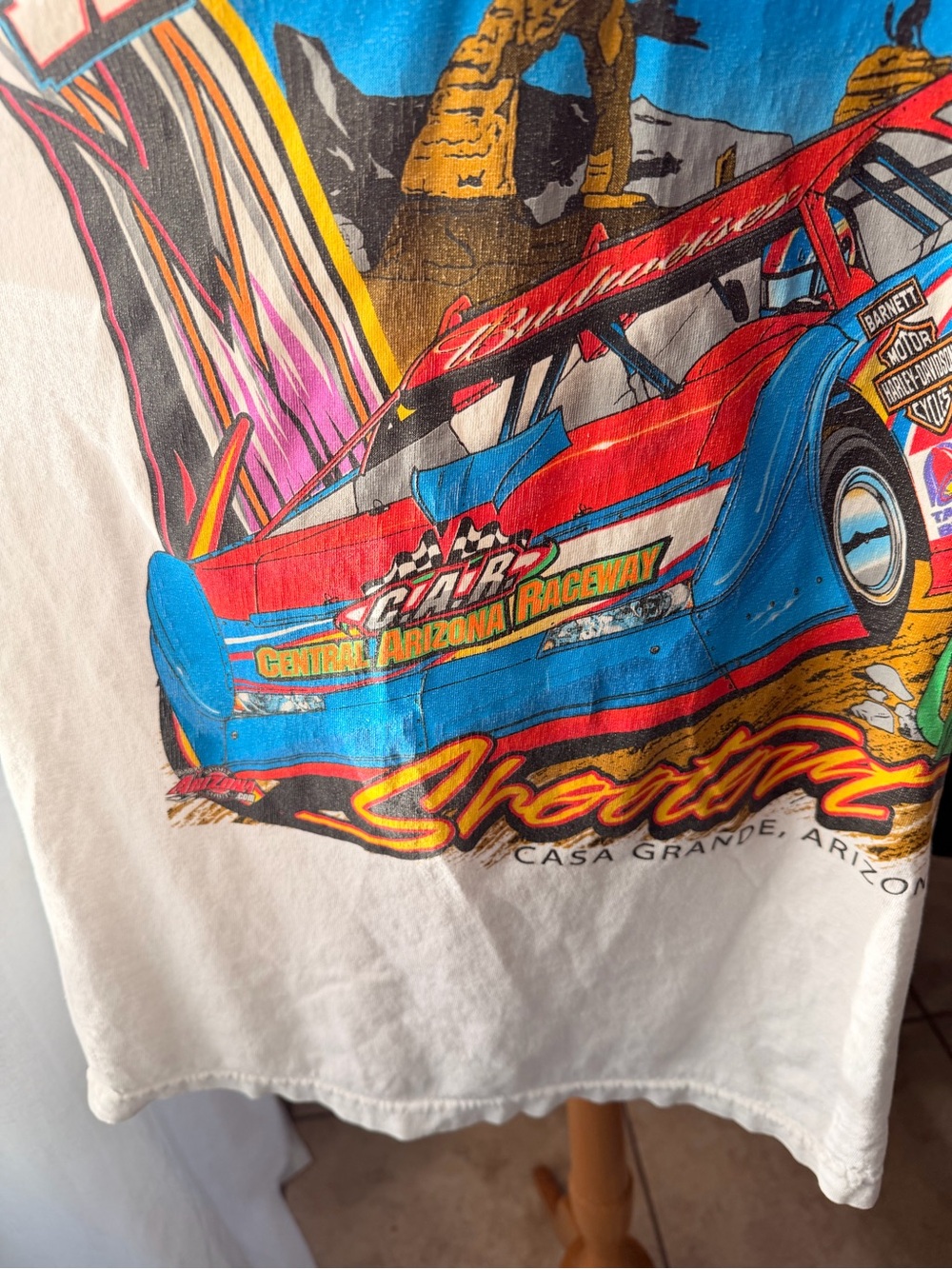 Vintage Wild West Racing Tee Central Arizona Raceway Graphic XXL - Picture 2 of 5